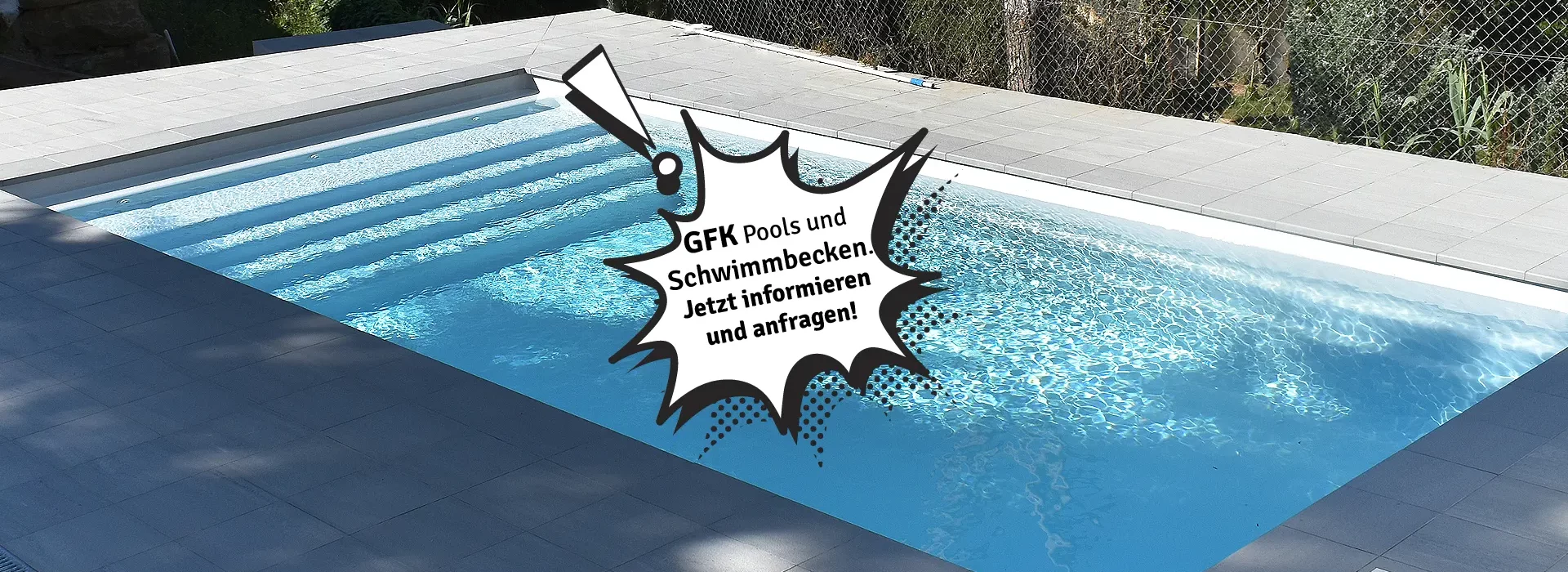 GFK - Schwimmbecken für Schwimmbäder im Außenbereich